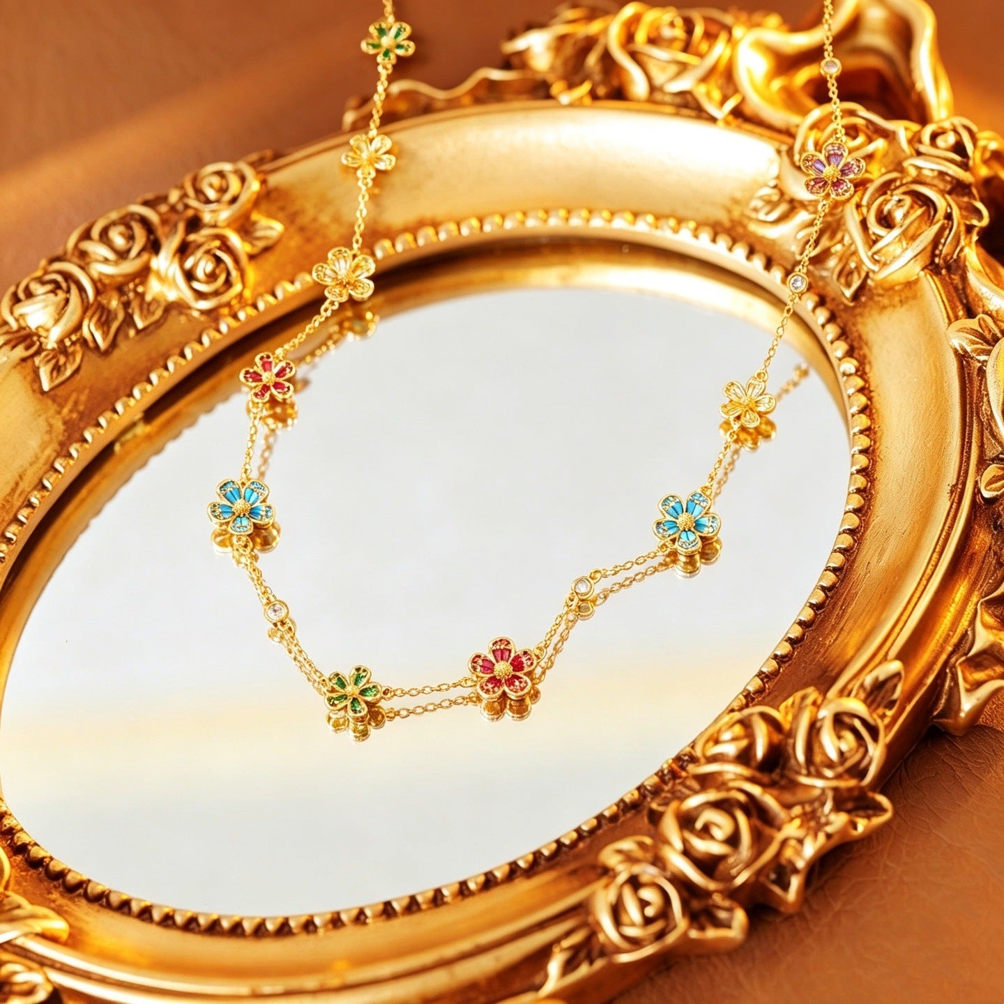 French Garden Reverie Jewelry Set|18K Gold Plated
