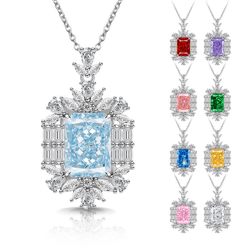 Grand Estate Radiant-Cut Necklace|5A Grade CZ