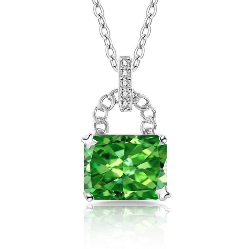 Glaze Lock 5A Radiant-Cut Premium Cubic Zirconia Necklace