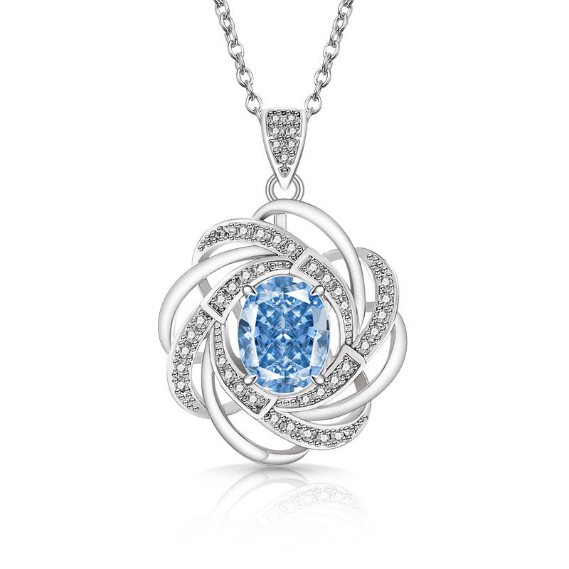 Trilogy Heart Drop Necklace
