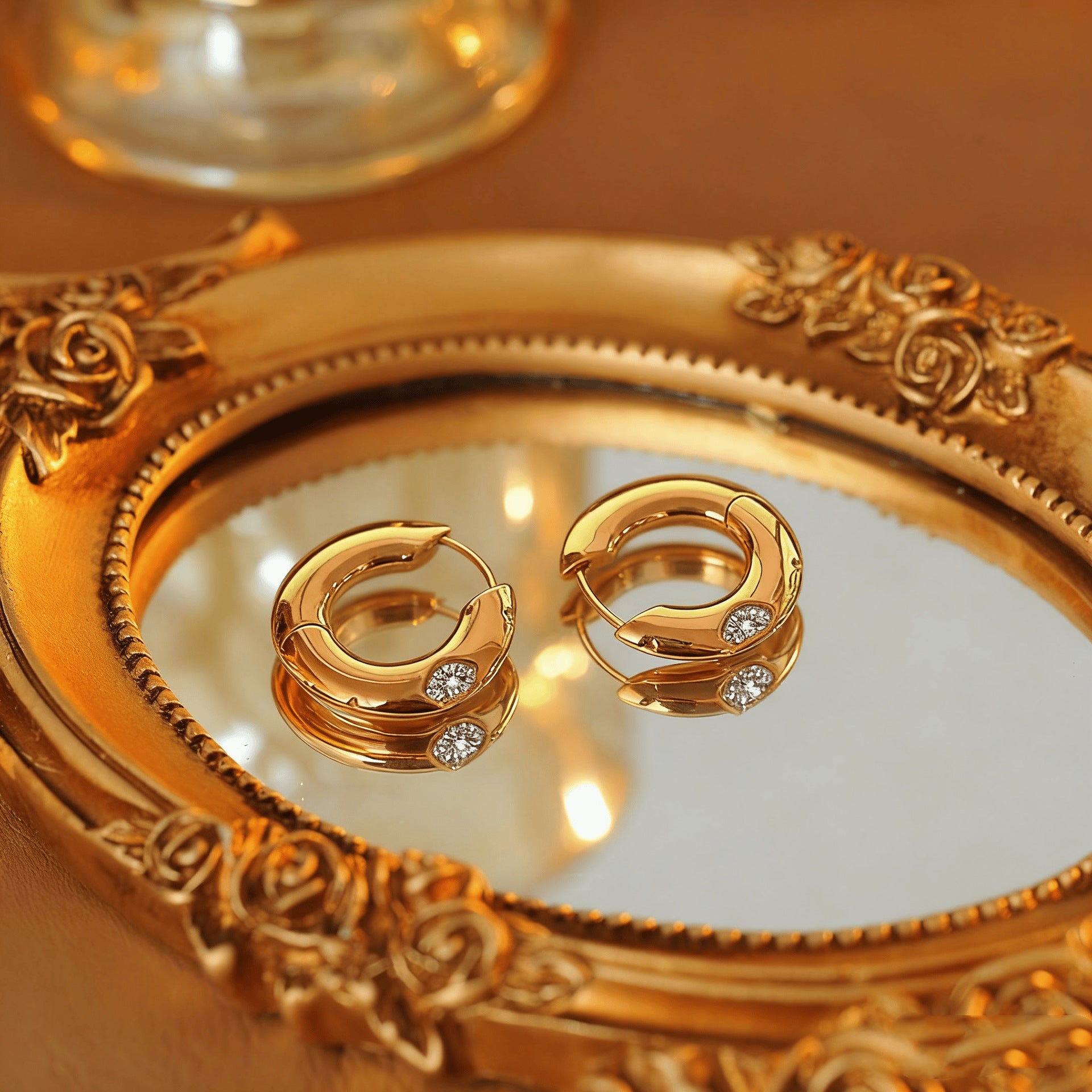 Celestial Orbit Rotating Bangle|18K Gold Plated