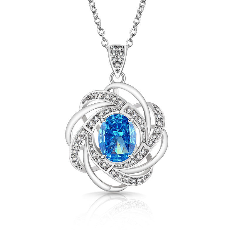 Trilogy Heart Drop Necklace