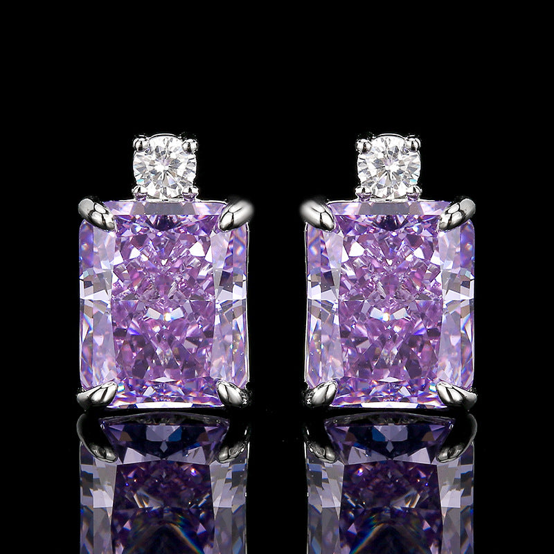 Orchid Radiant Jewelry Set | Lilac Emerald-Cut 5A CZ