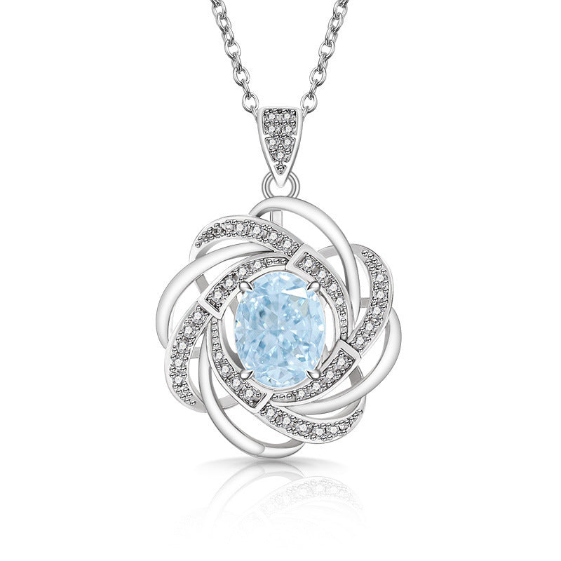 Trilogy Heart Drop Necklace