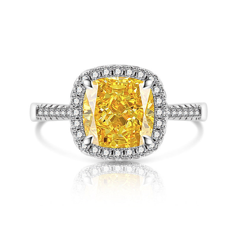 Elegant Cushion Halo Pavé Ring