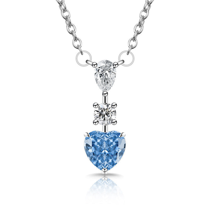 Trilogy of Love Heart Pendant Necklace
