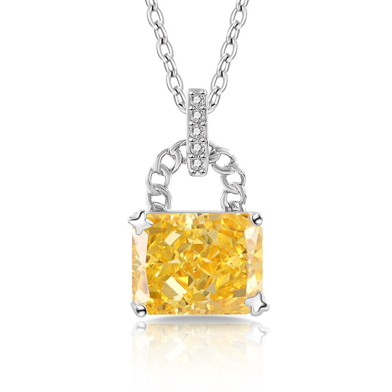 Glaze Lock 5A Radiant-Cut Premium Cubic Zirconia Necklace