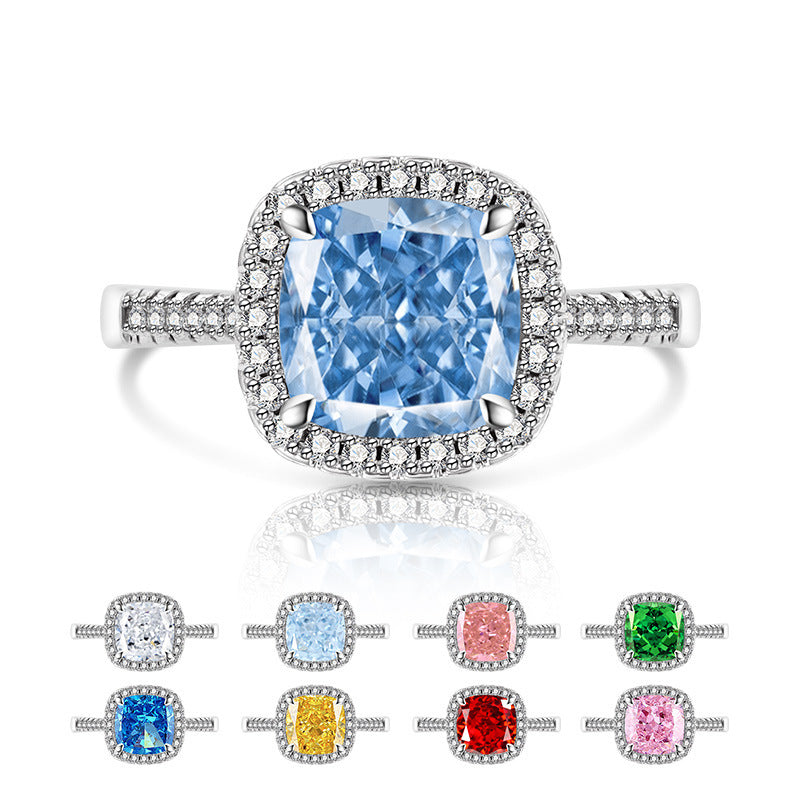 Elegant Cushion Halo Pavé Ring