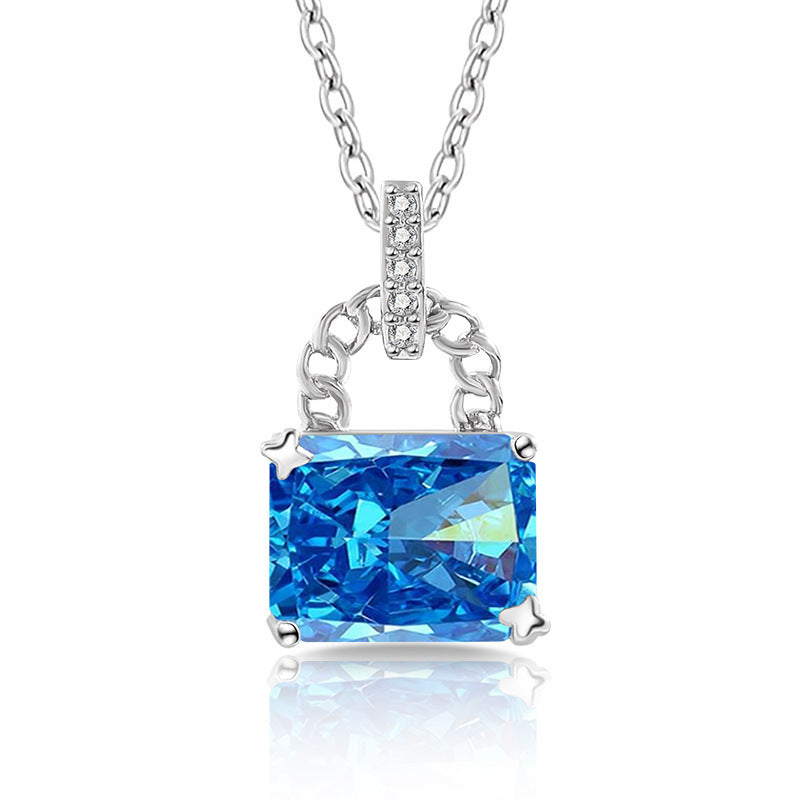 Glaze Lock 5A Radiant-Cut Premium Cubic Zirconia Necklace