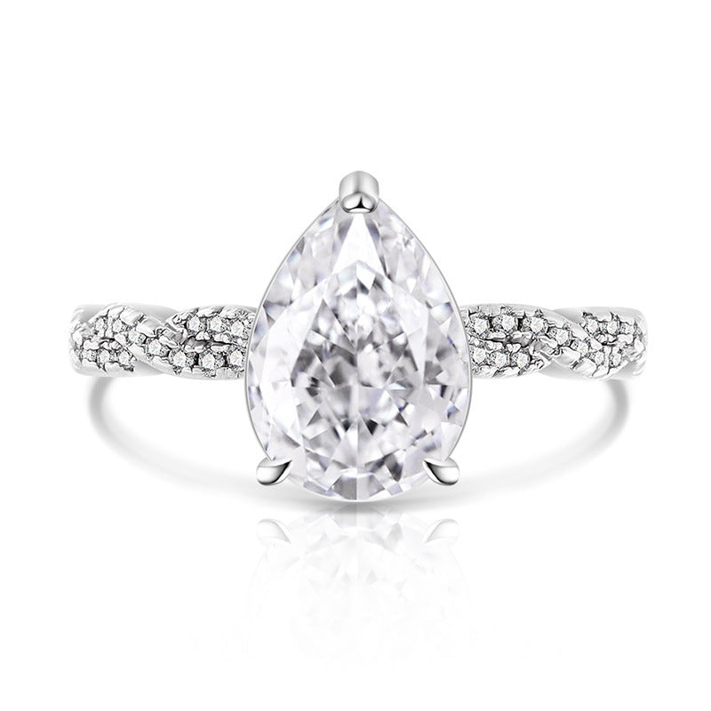 Classic Twisted Teardrop Ring