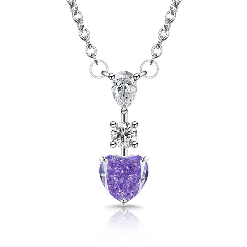 Trilogy of Love Heart Pendant Necklace