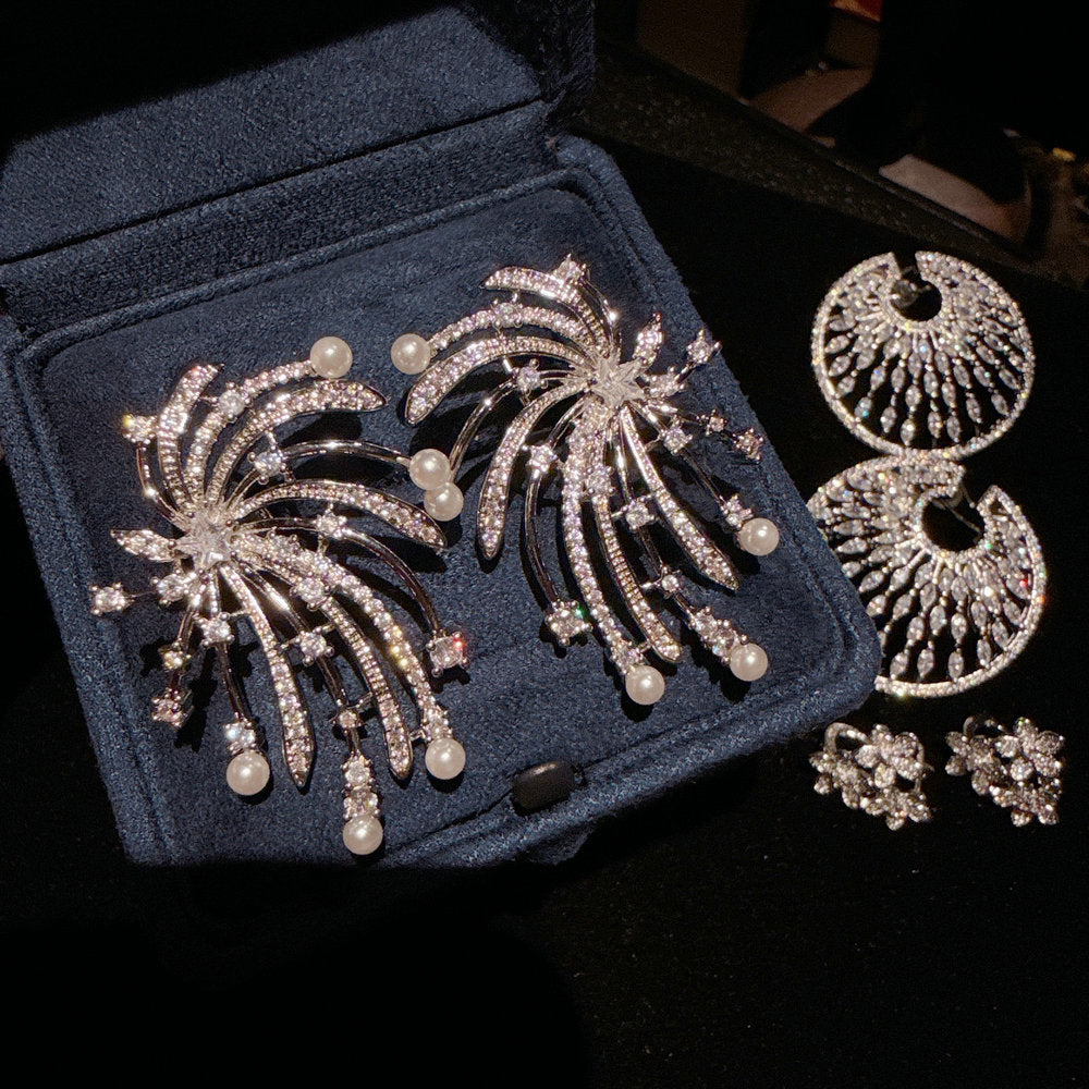 Radiant Fireworks Stardust Hoop Earrings