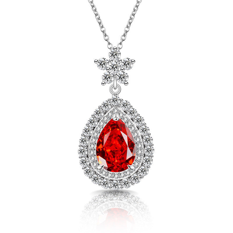 Royal Floral Pear Necklace