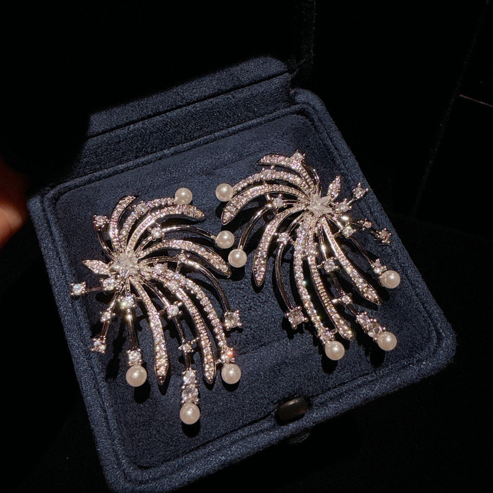 Radiant Fireworks Stardust Hoop Earrings