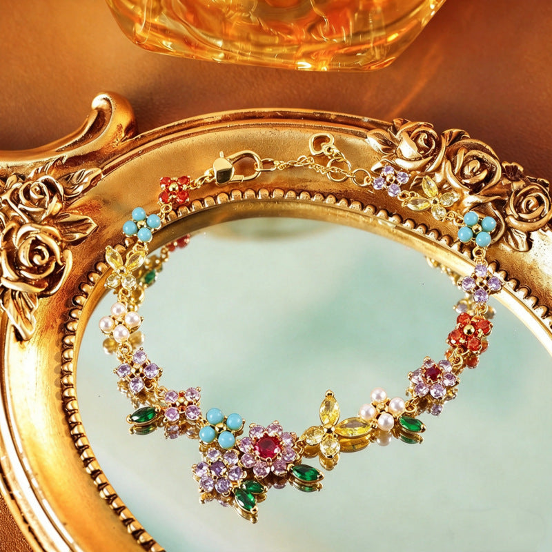French Country Garden Rococo Romantic Necklace & Bracelet