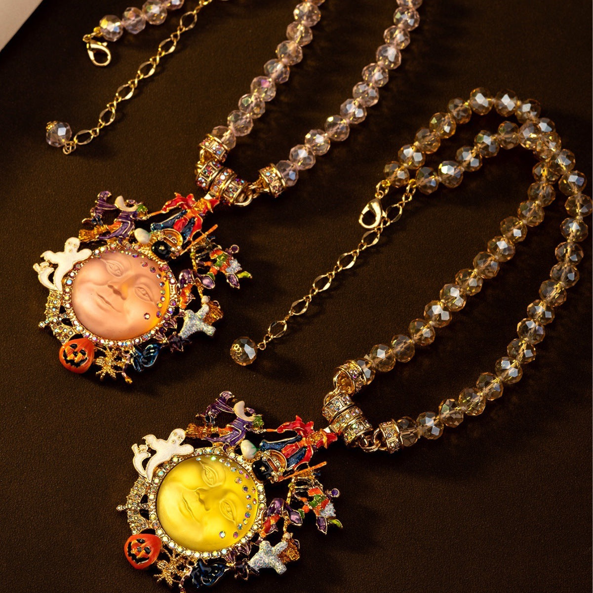 Vintage KF Mystical Halloween Magnetic Necklace