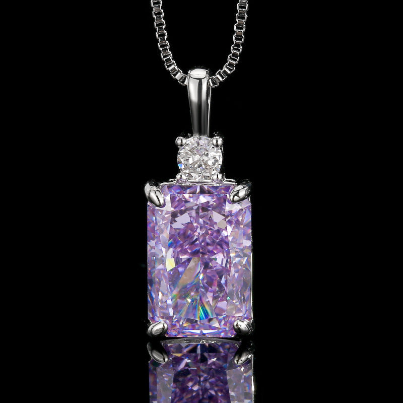 Orchid Radiant Jewelry Set | Lilac Emerald-Cut 5A CZ