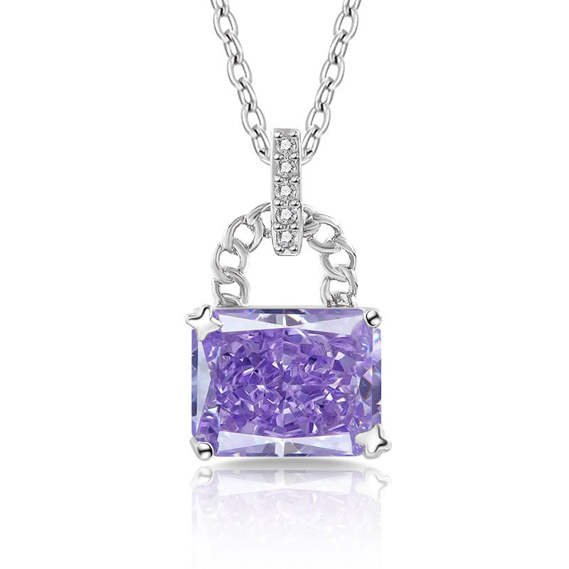 Glaze Lock 5A Radiant-Cut Premium Cubic Zirconia Necklace