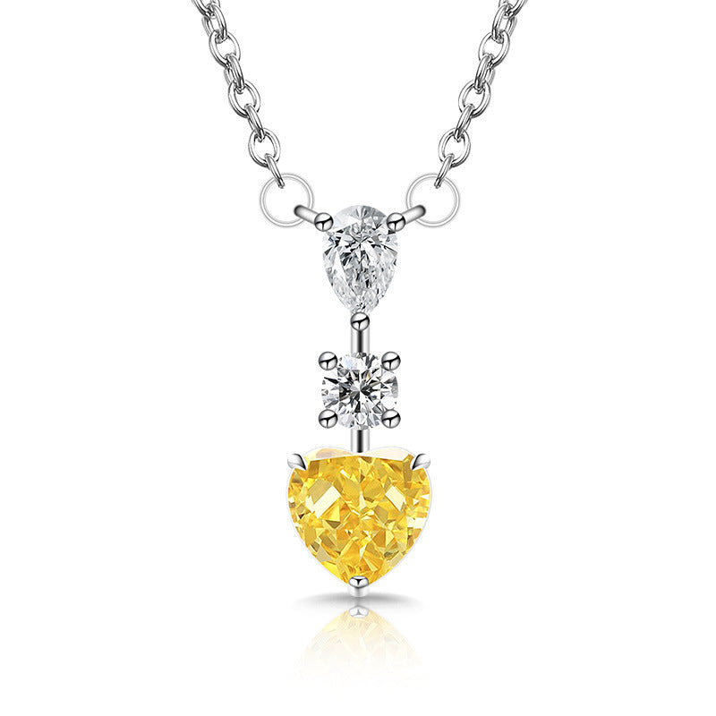 Trilogy of Love Heart Pendant Necklace