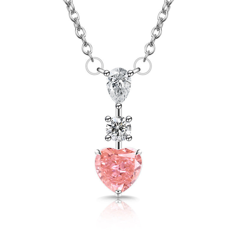 Trilogy of Love Heart Pendant Necklace