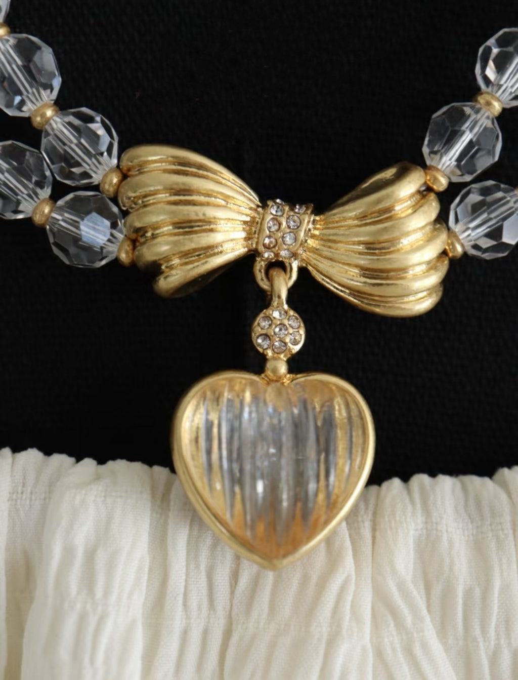 Vintage Sweetheart Bow Jewelry Set