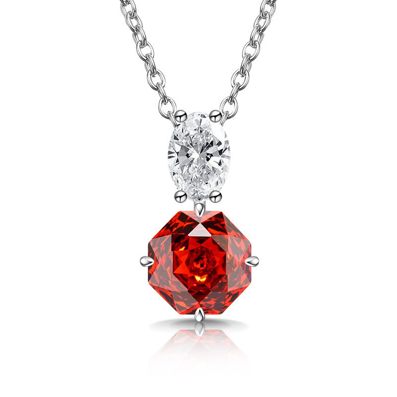 Blooming Rose-Cut Drop Necklace