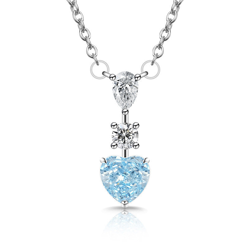 Trilogy of Love Heart Pendant Necklace