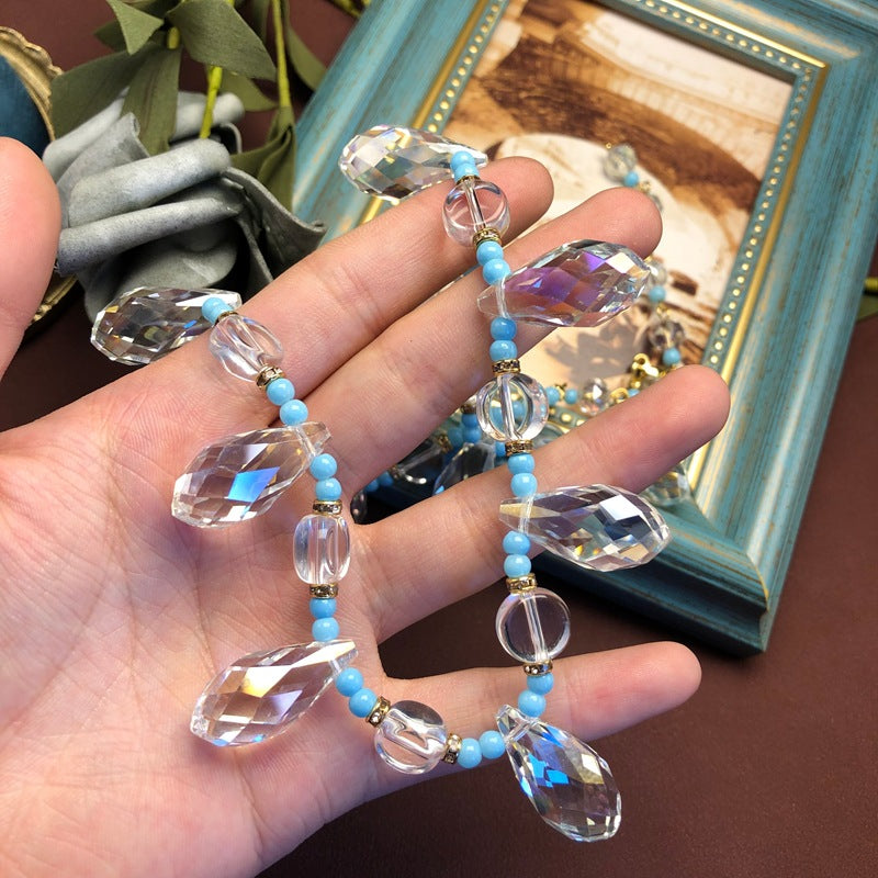The Capri Cascade Crytal Taseel Jewelry Set