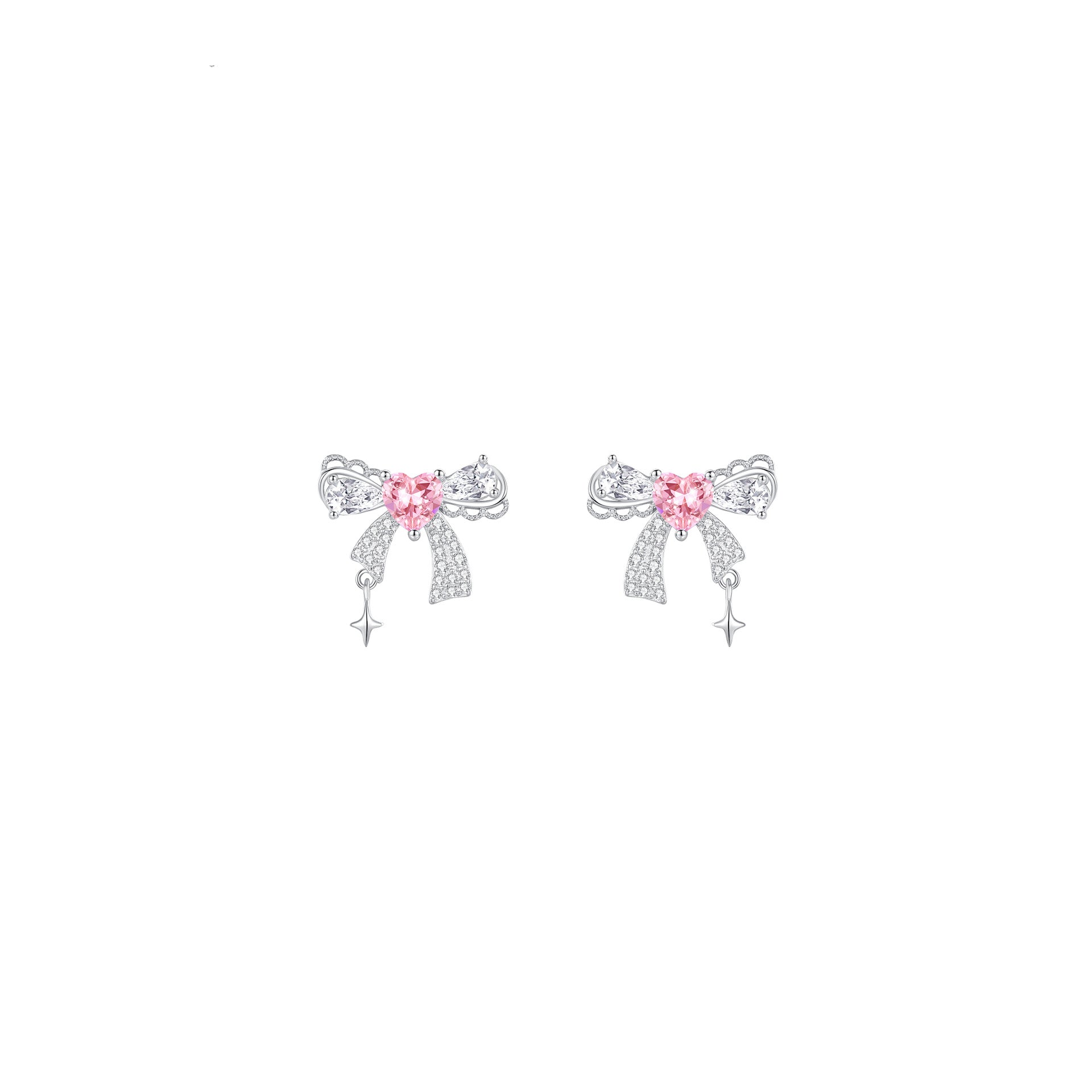 925 Sterling Silver Coquette Lace Bow Jewelry Set