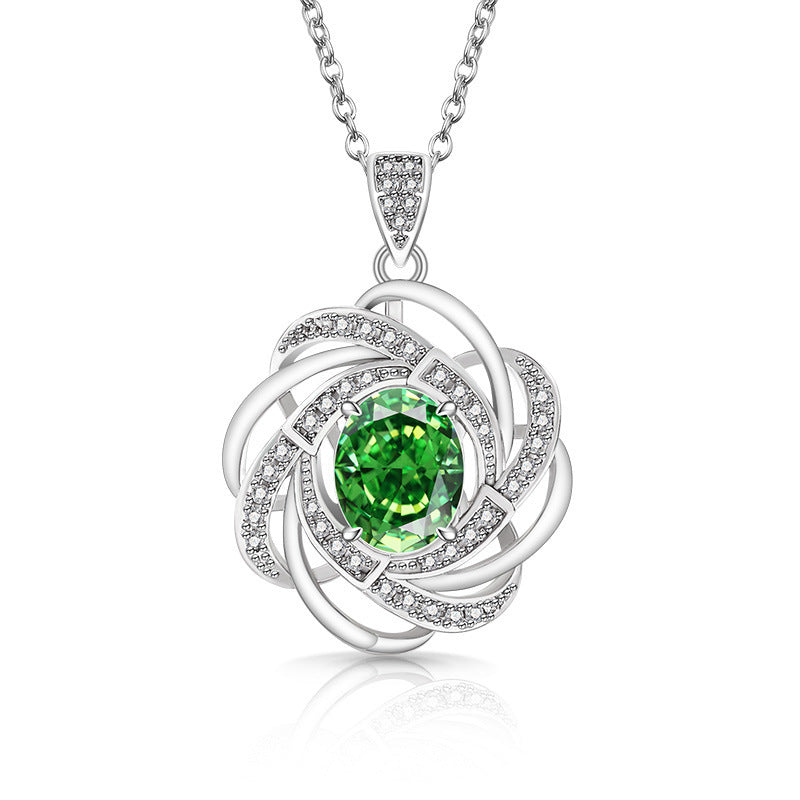 Trilogy Heart Drop Necklace