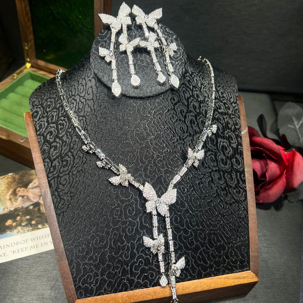 Fluttering Butterfly Statement Jewelry Set
