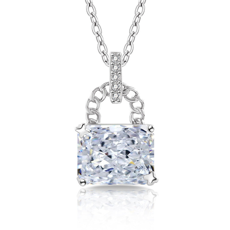 Glaze Lock 5A Radiant-Cut Premium Cubic Zirconia Necklace