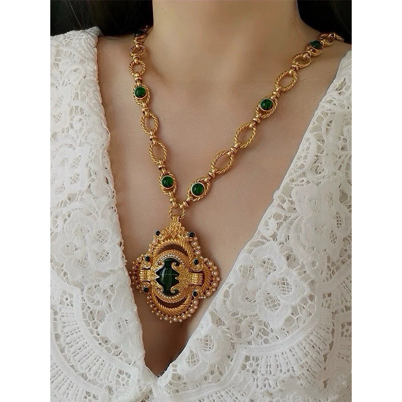 Byzantine Imperial Statement Long Necklace