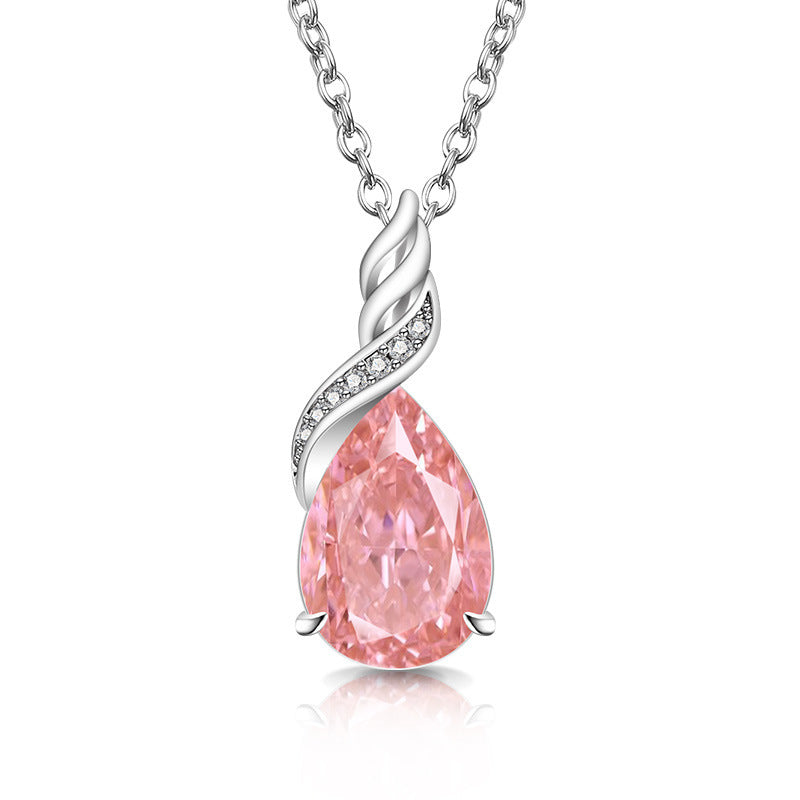 Celestial Swirl Teardrop Necklace