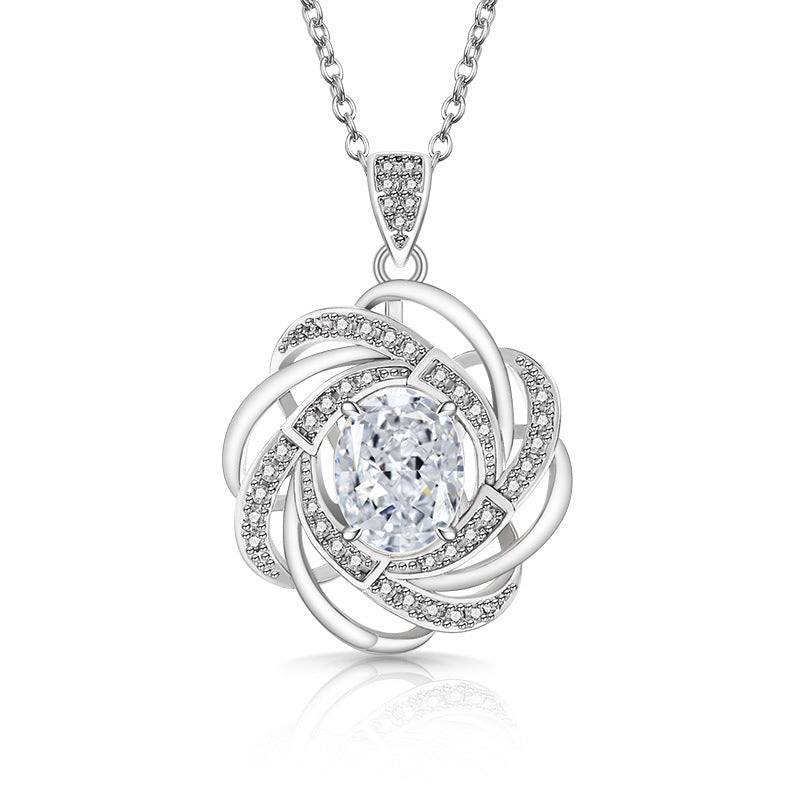 Trilogy Heart Drop Necklace