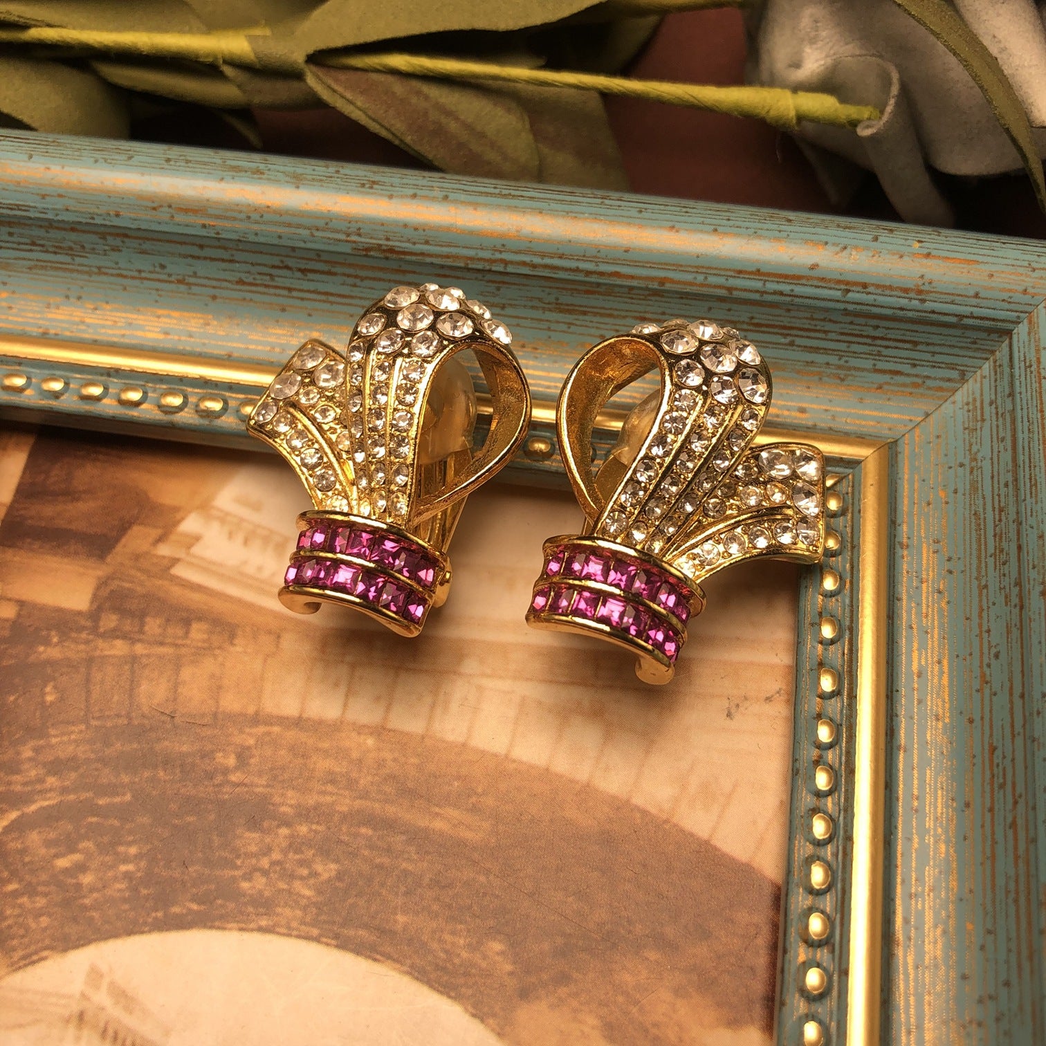 The Parisian Bow Suite|18K Gold Vintage Statement Jewelry