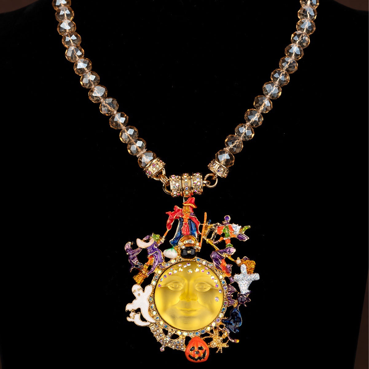 Vintage KF Mystical Halloween Magnetic Necklace