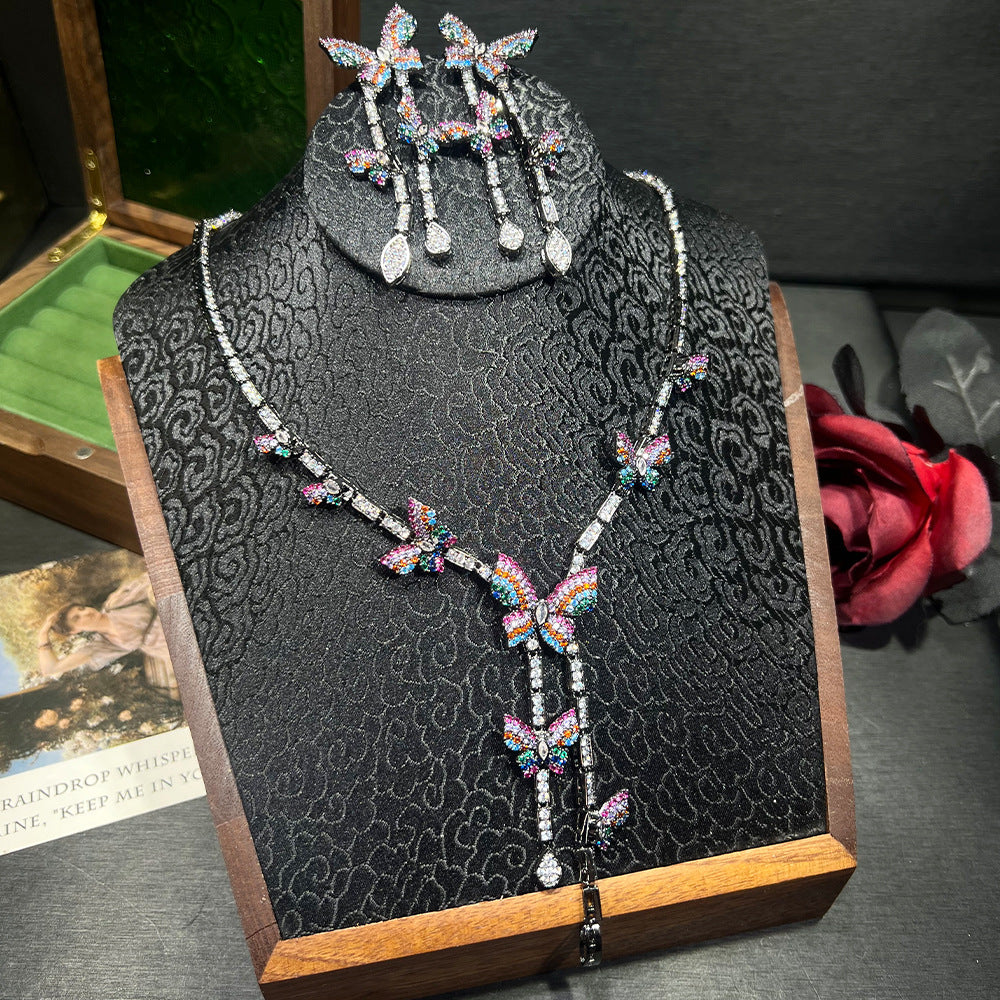 Fluttering Butterfly Statement Jewelry Set