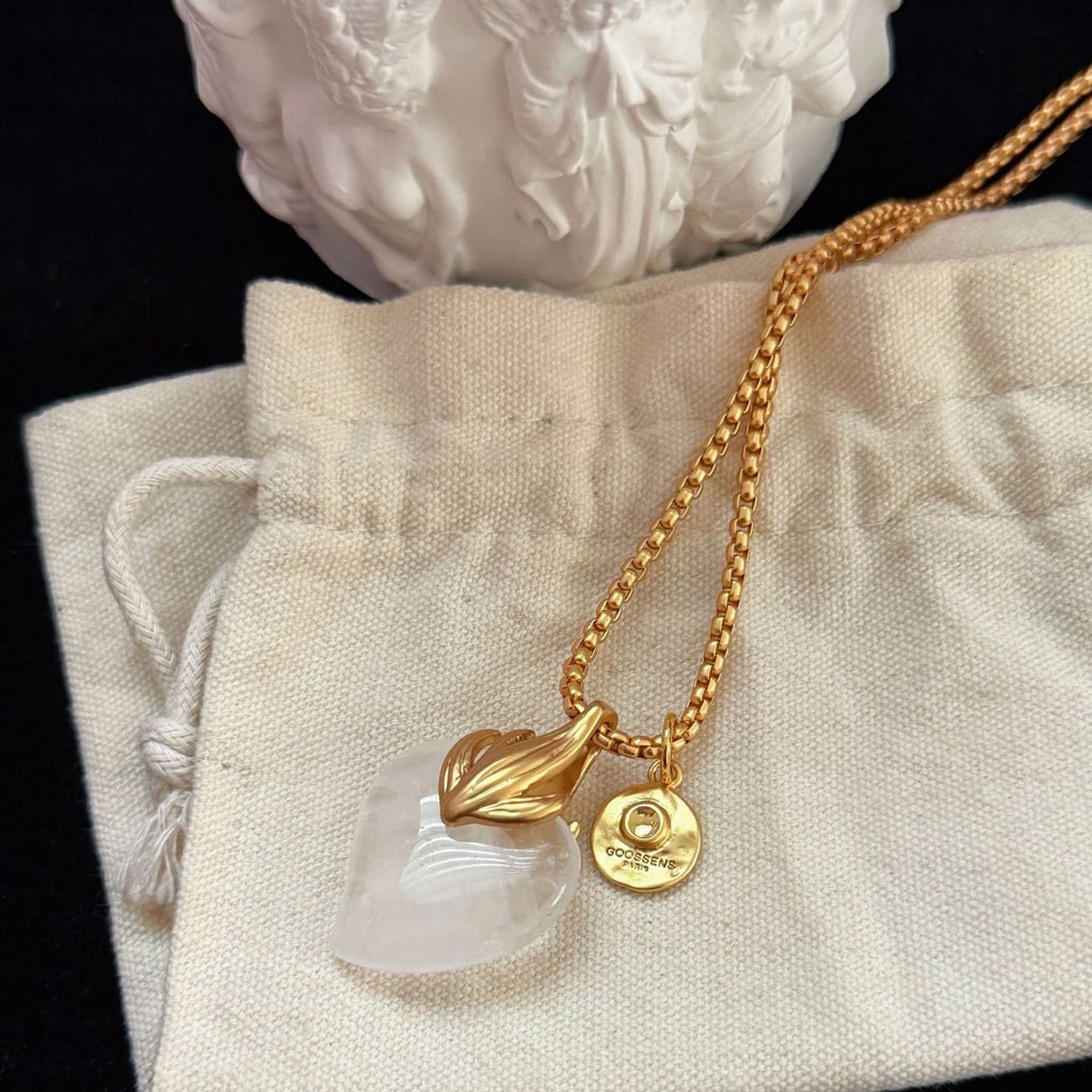 Parisian Lumière Heart Crystal Jewelry Set| 24K Gold-Plated