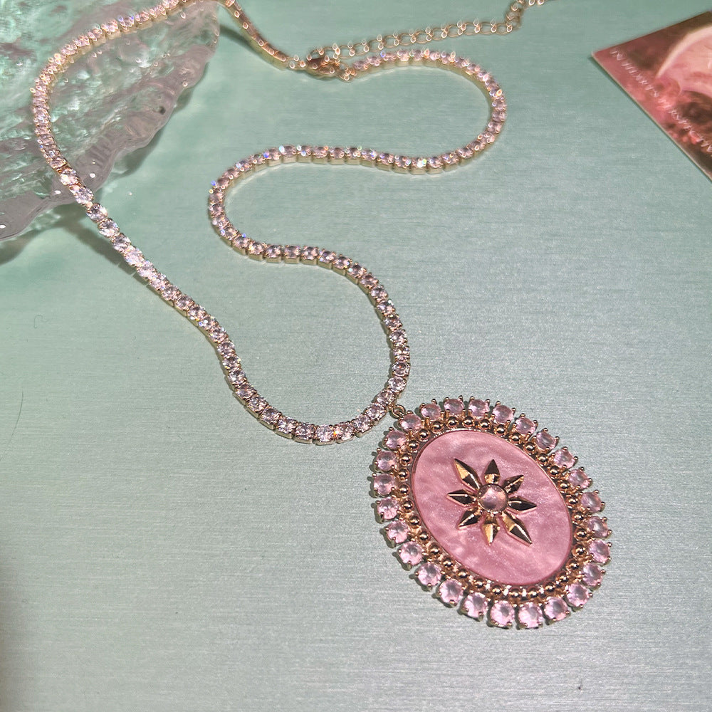 Vintage Starburst Necklace Earrings
