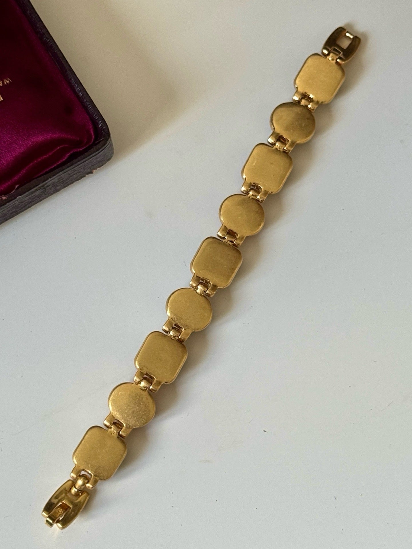 Antique Egyptian Multi-Color Natural Stone Vintage Bracelet