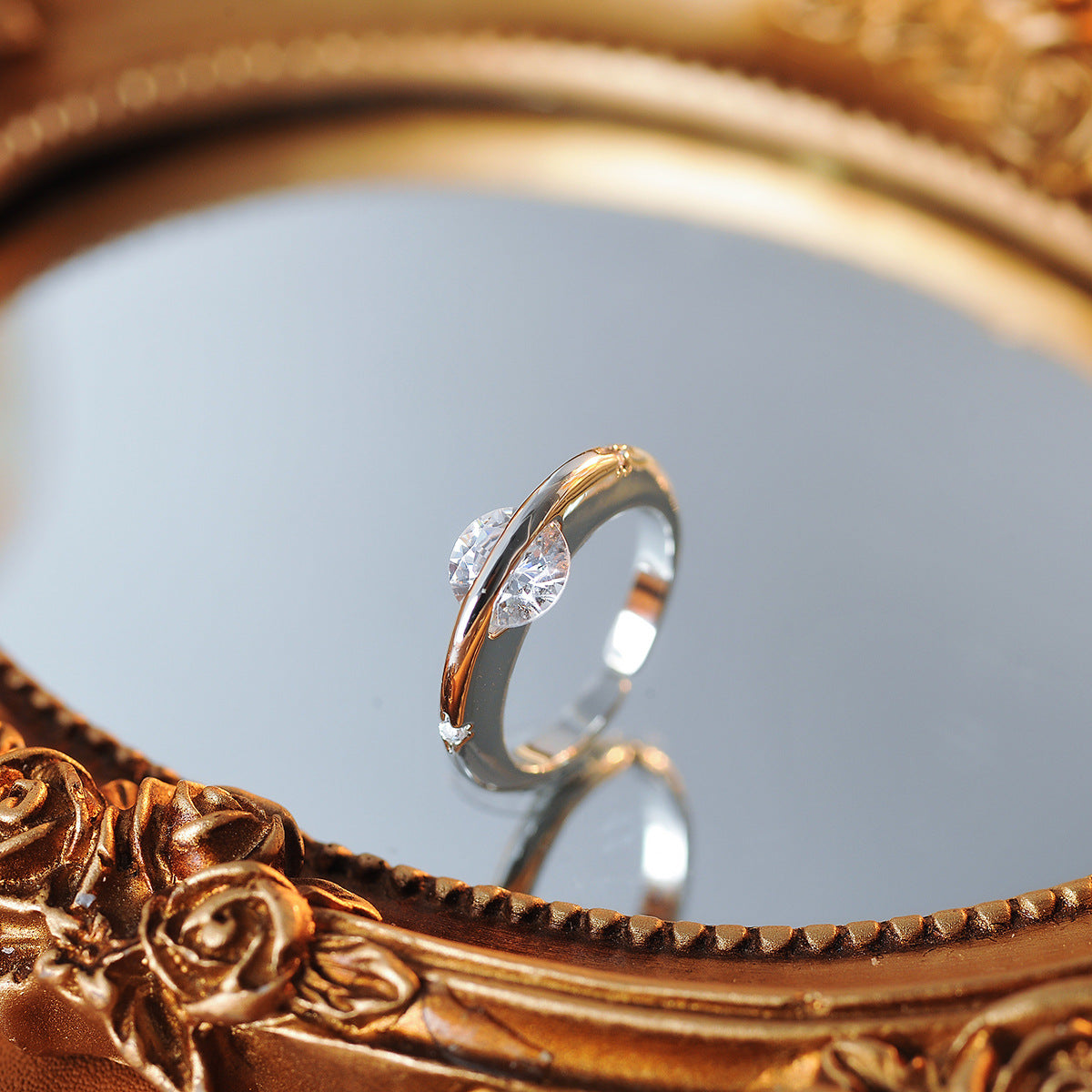 Celestial Orbit Rotating Bangle|18K Gold Plated