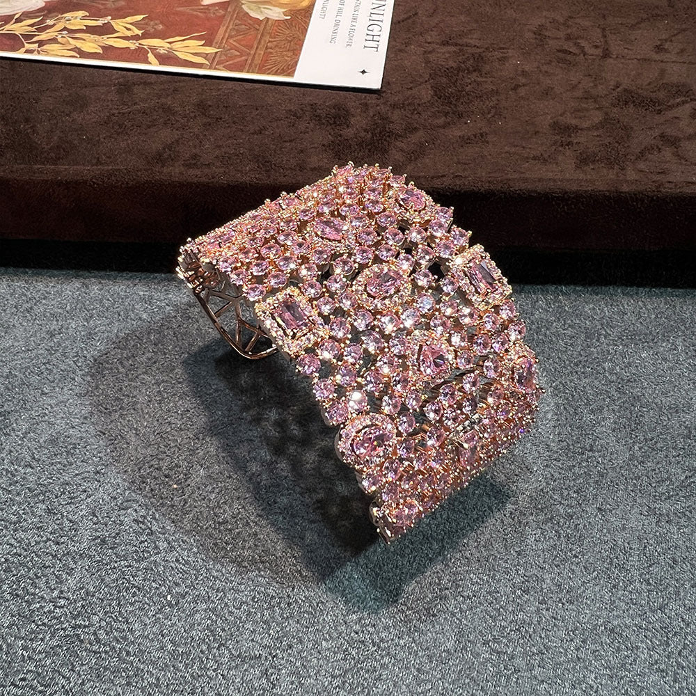 Avant-Garde Full Pavé Statement Bangle