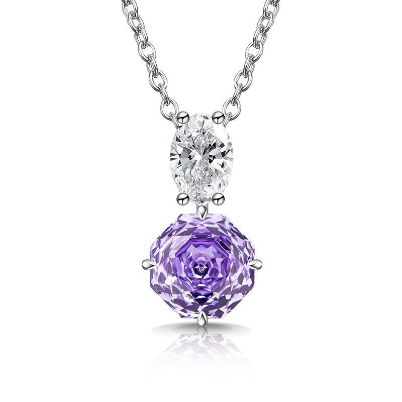 Blooming Rose-Cut Drop Necklace