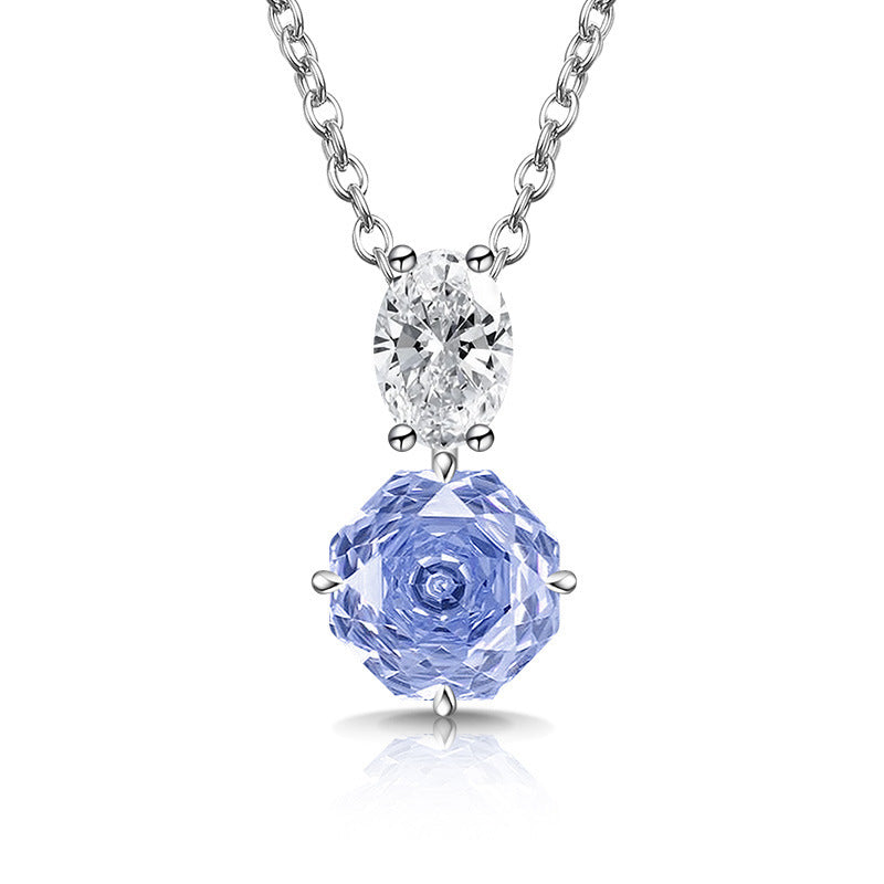 Blooming Rose-Cut Drop Necklace