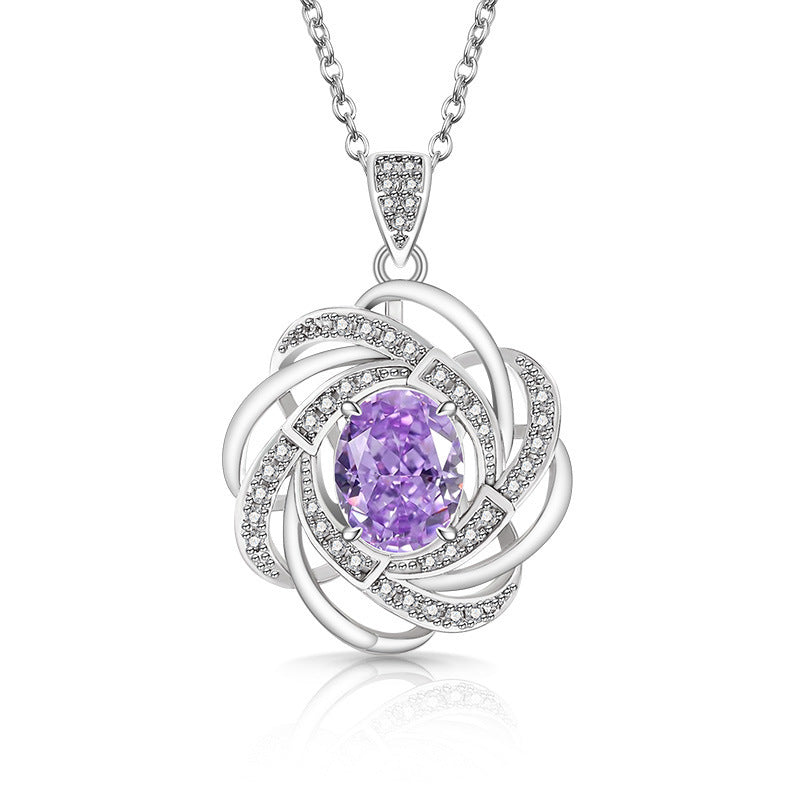 Trilogy Heart Drop Necklace