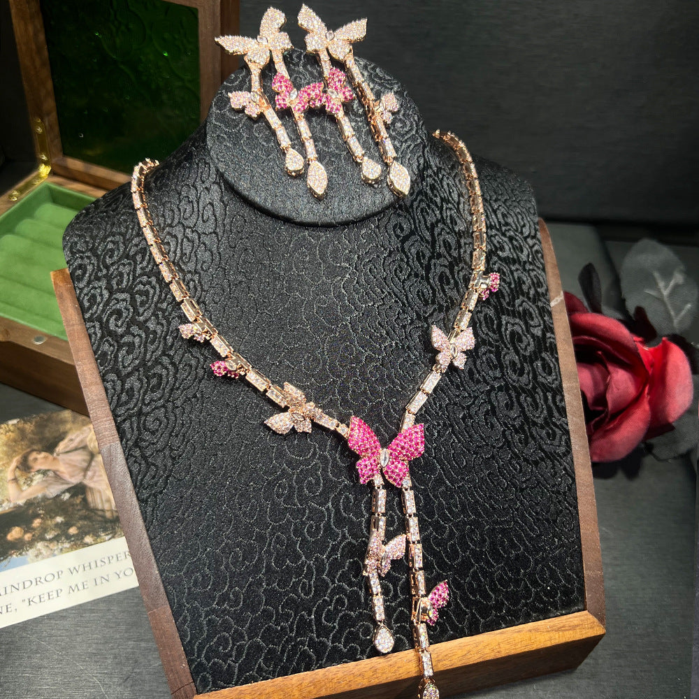 Fluttering Butterfly Statement Jewelry Set