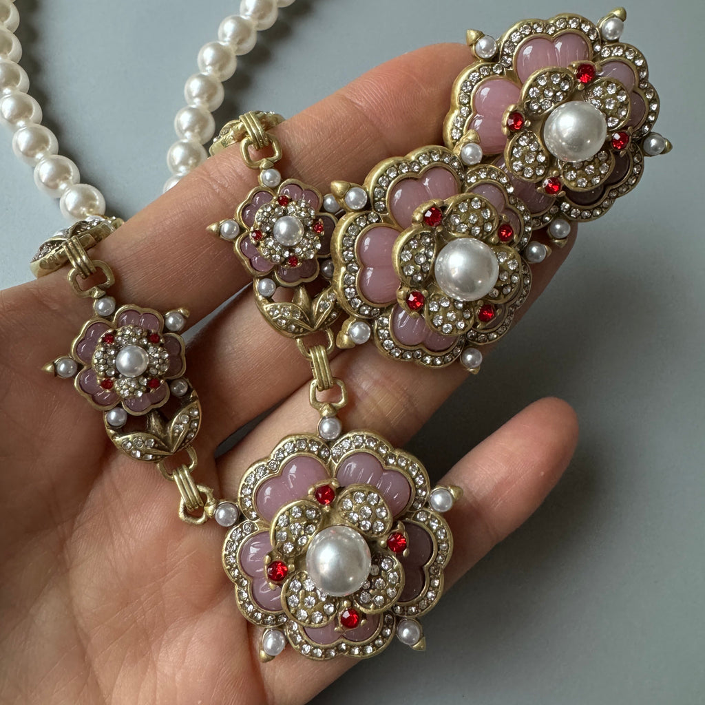 Belle Époque Floral Pearl Jewelry Set