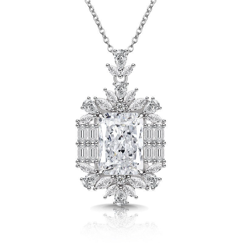 Grand Estate Radiant-Cut Necklace|5A Grade CZ