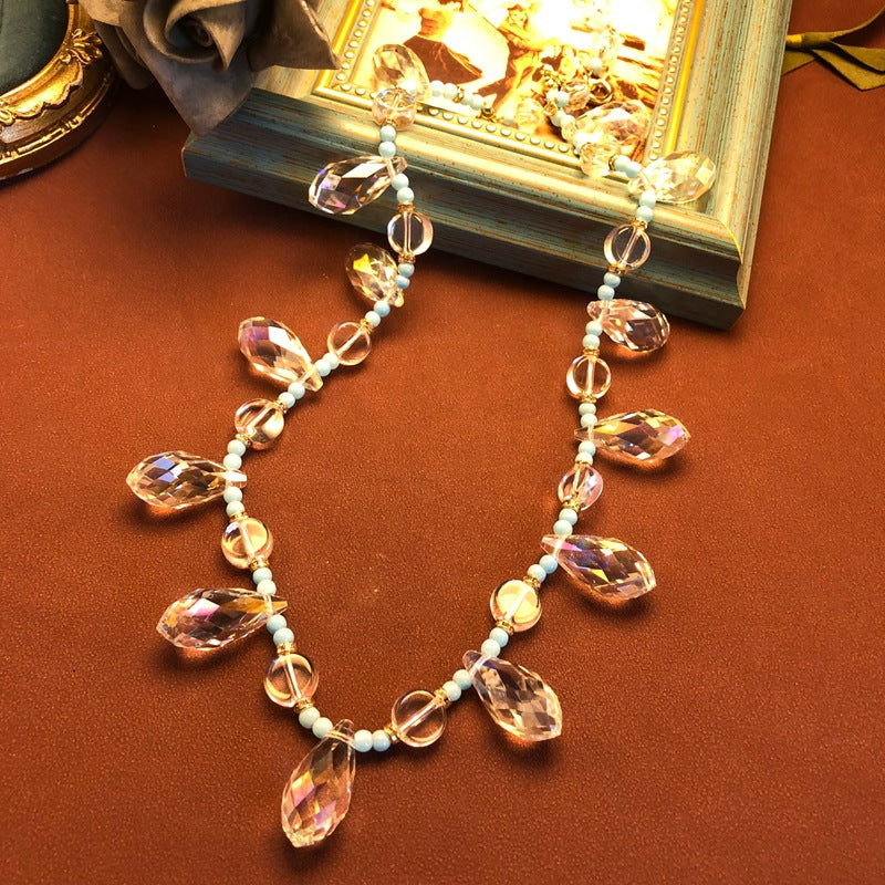 The Capri Cascade Crytal Taseel Jewelry Set